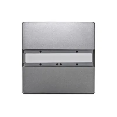 Panou 1 pereche taste, fără LED de stare, platină metal