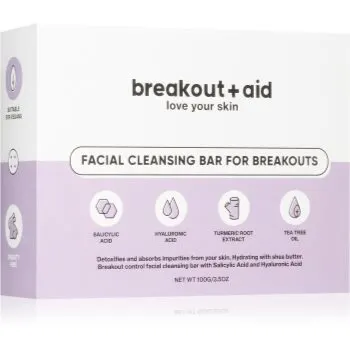 breakout + aid Facial Cleansing Bar săpun pentru piele problematică cu acid salicilic