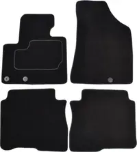 Covorase auto (set, velur, 4 bucati, culoare negru, 5 locuri) HYUNDAI SANTA FE I, SANTA FE II intre 2004-2012