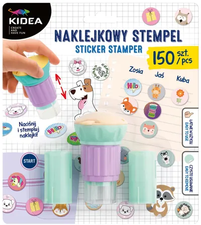 Set ștampile pentru stickere Kidea - 150 buc