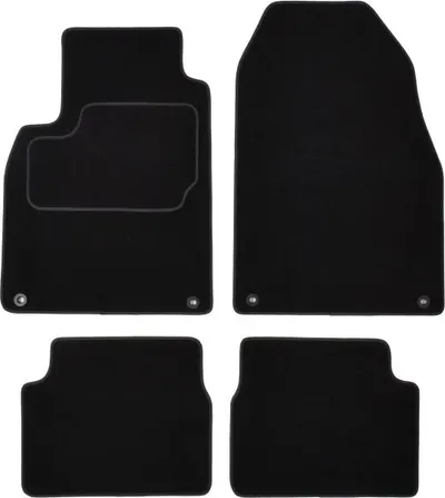 Covorase auto (set, velur, 4 bucati, culoare negru) SAAB 9-3 intre 2002-2015