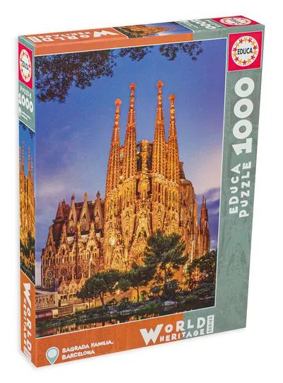 Puzzle Educa din 1000 de piese - Sagrada Familia, Barselona