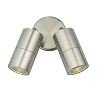 Aplica Ortega Outdoor 2 Light Wall Spotlight Aluminium IP65