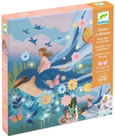 Kit creativ Djeco - Decorează un basm, Thumbelina
