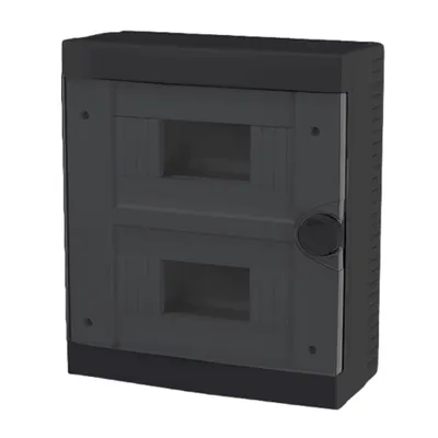 Plastic Box For Surface Mnt. 16 Way (2x8), Negru
