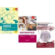 Pachet Bacalaureat 2026. Eseul. Pregatire individuala pentru proba scrisa, Matematica M1. Teste si Biologie pe intelesul tuturor clasele 11-12