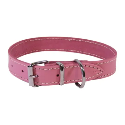 Zgarda din piele pentru caini Trixie Roz 2,0 45 cm