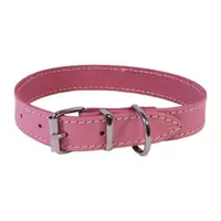 Zgarda din piele pentru caini Trixie Roz 2,0 45 cm