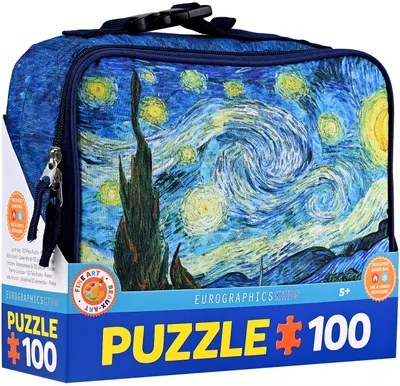 Puzzle pentru copii Eurographics din 100 de piese - Starry Night, Cutie de prânz