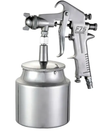Pistol de vopsit F-75 S cu aer comprimat + rezervor 750ml CUPA DEDESUBT