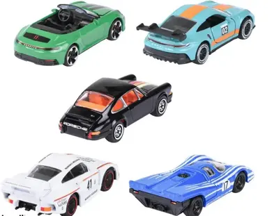 Set 5 masinute metalice - Porsche