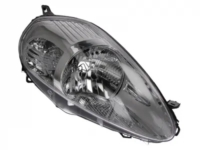 Far dreapta (H4, electric, cu motoras, fundal cromat) FIAT PUNTO 2005-2012