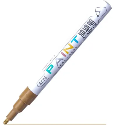 Paint marker Deli - EU500-GD, auriu