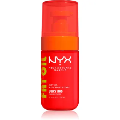 NYX Professional Makeup Fat Oil Body Ulei de corp hranitor ofera hidratare si stralucire cu parfum Juicy Boo 70 ml