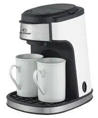 Aparat de cafea cu cești Elekom - EK-6619, 450W, 0.240l, negru/gri