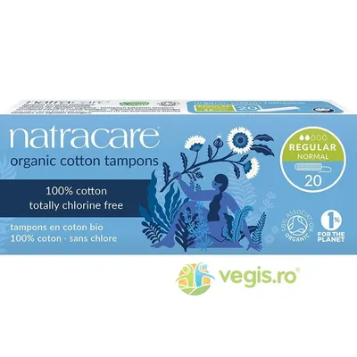 Tampoane din Bumbac Organic Flux Normal 20buc