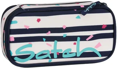 Penar Satch Pencil Box - Happy Flakes, cu 2 compartimente