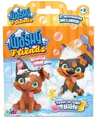 Joaca de copii Kidz World Washy Friends - Cățeluș de baie cu noroi, Corgi