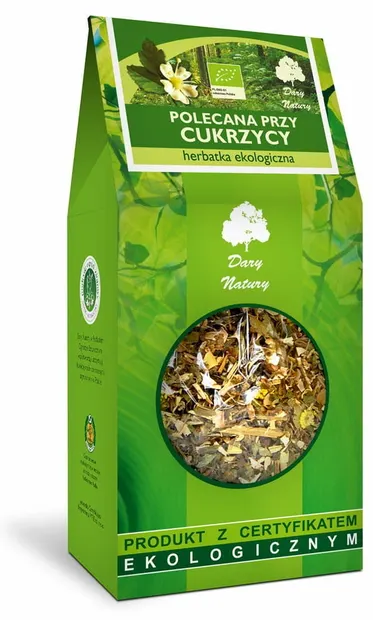Ceai bio din plante pentru diabet, 150 g, Dary Natury