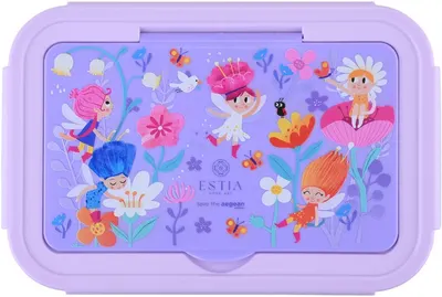 Cutie de mâncare cu tacâmuri Estia Save The Aegean - Fairy Tales, 900 ml