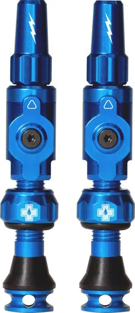 Muc-Off Tubeless Valve Big Bore Lite Small Blue Presta Valve 30mm