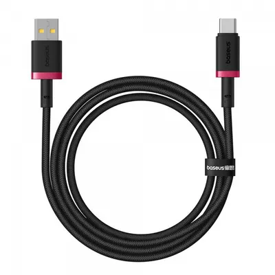 Cablu Date si Incarcare USB-A - USB-C Baseus Dura Series, 60W, 1m, Rosu P10377802U01-01