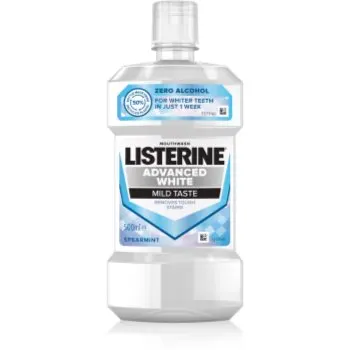 Listerine Advanced White Mild Taste apa de gura pentru albire