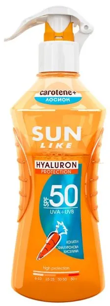 Sun Like Carotene+ Loțiune de protecție solară bifazică, SPF50, 200 ml