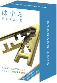 Puzzle logic metalic Hanayama - Mini Huzzle Cast Keyhole, gold