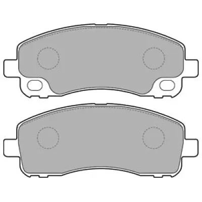 Set placute frana, frana disc DELPHI LP2204
