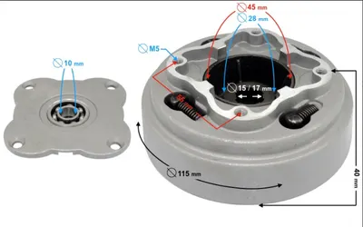 Ambreiaj complet oala moped (Motor 4T 50cc-110cc FMB)