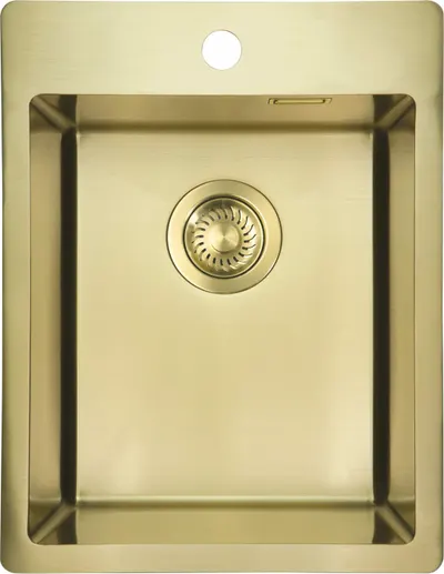 Chiuveta bucatarie din inox, auriu, 50.5x39 cm, Deante Olfato Precious