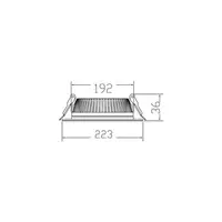 Faton 24w Led Backlight Spot Tip Downlight 6500k