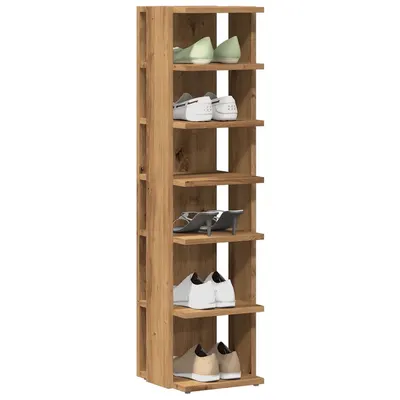 Gossi pantofar, stejar artizanal, 28x27x102 cm lemn prelucrat