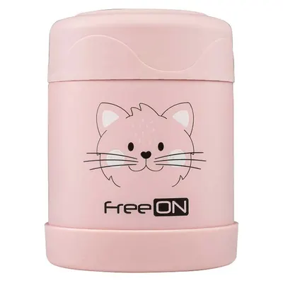 Recipient termic pentru mancare 350 ml Freeon Roz