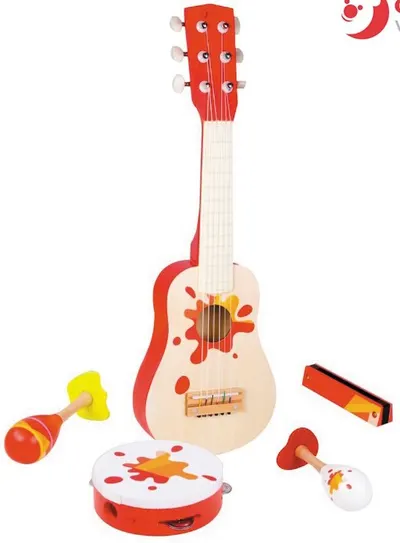 Set muzical din lemn Classic World - Stea