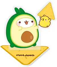 Figură acrilică ABYstyle Animation: Molang - Avocado Molang