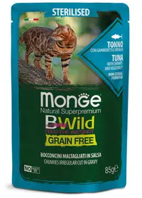 Monge BWild Sterilised Cat - Hrana umeda super-premium - Ton - 85g
