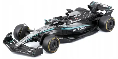 Mașinuță metalică Bburago - Mercedes-AMG F1 W16 Team AMG Petronas, George Russell, 1:43