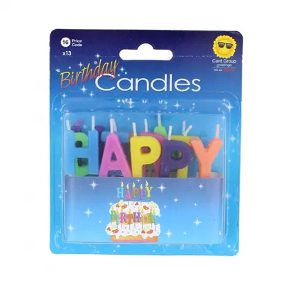 Set lumânări aniversare "Happy birthday candles"