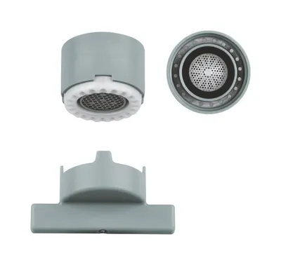 Aerator Grohe 48275000, fara limitator, anti-calcar, cheie montaj, compatibil Essence, Minta, Concetto