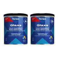 Adeziv / mastic solid transparent, pt. piatra naturala si quartz - Tenax Colla GLAXS Part A+B (1.45kg)