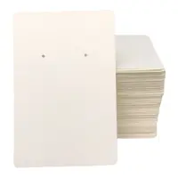 Suport cercei și colier din hârtie - alb (set 100 buc) 6x9cm - Default Title