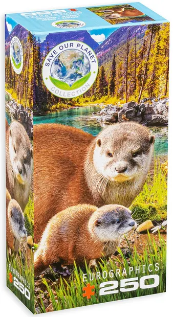 Puzzle Eurographics din 250 de piese - Otters