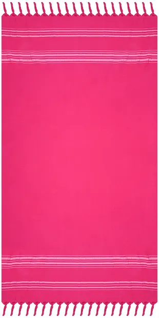 Prosop de plajă Rakla - Nicol, 100% bumbac, ciclamen, 90 х 170 cm
