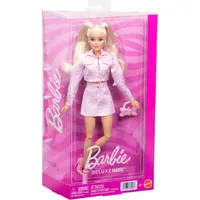 Papusa in tinuta denim roz, Barbie Deluxe Style, JJN69