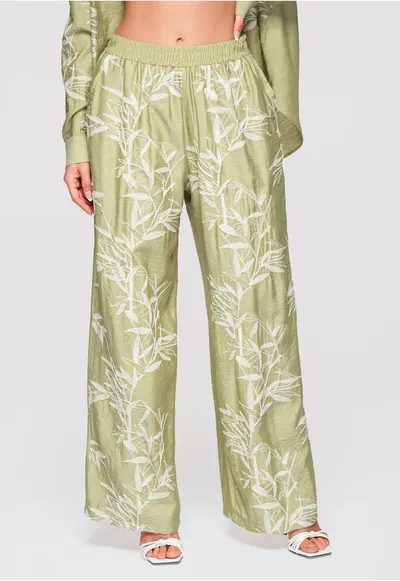 Pantaloni cu croi larg OW-PA-E0005 - Verde
