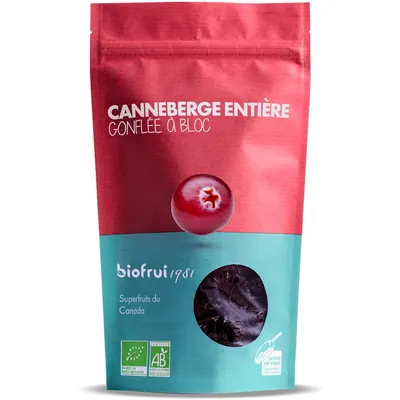 Merisoare Intregi fara Zahar Adaugat din Canada Ecologice/Bio 100g