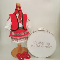 Set Botez Traditional a, Costum Traditional Muna 13 - 2 piese costumas si cutie botez
