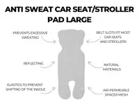 Protectie antitranspiratie 3D pentru carucior parte sport Rose Sleepee